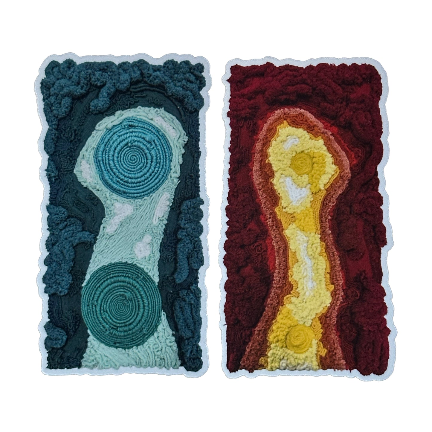 Breathwork Diptych: Inhale (2026) & Exhale (2026) Vinyl Stickers