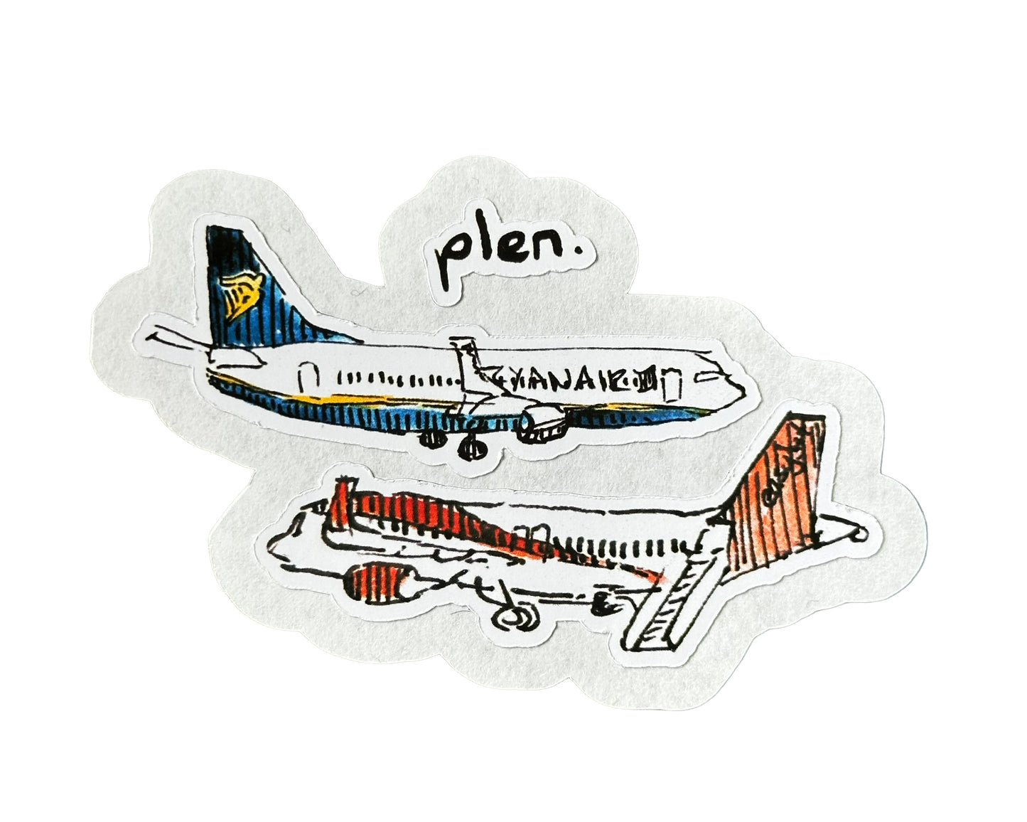 'Plen' (Planes) Mini Vinyl Sticker Sheet