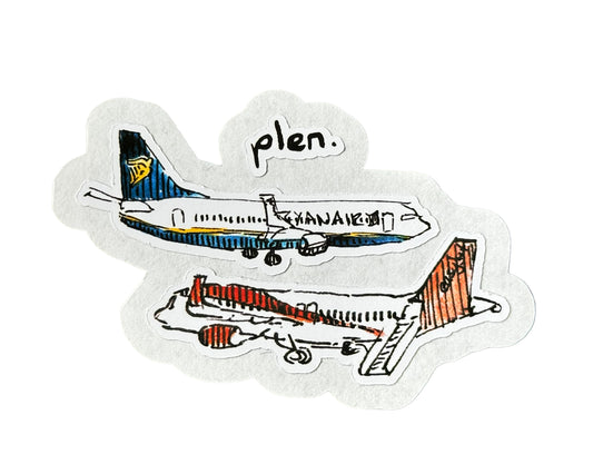 'Plen' (Planes) Mini Vinyl Sticker Sheet